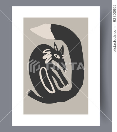 Scandinavian abstract vector print set. Scandinavian abstract vector print set. 92800992