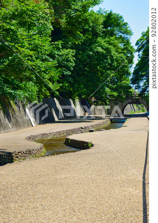 Horikawa and waterside around Ichijo Modoribashi Bridge in Kyoto 92802012