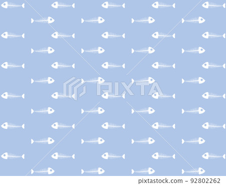 Illustration material of fish bone Background material Illustration material of fish bone Background material 92802262