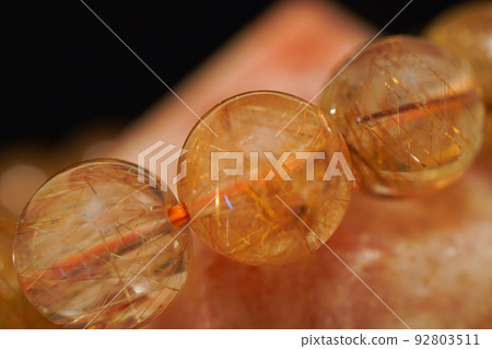 紅色金紅石石英日光石能量石 92803511