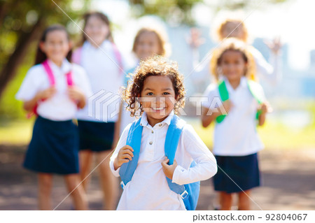 Kids back to school. Group of children. Kids back to school. Group of children. 92804067