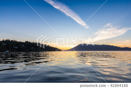 Canadian Nature Landscape View of the Gulf Islands on West Coast of Pacific Ocean. Canadian Nature Landscape View of the Gulf Islands on West Coast of Pacific Ocean. 92804188