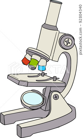 Microscope. Vector illustration about back to school. 92804340