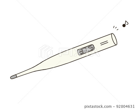 A simple thermometer that makes a sound Fever 92804631