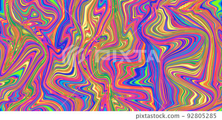 Vivid psychedelic seamless marble pattern with hallucination twists Vivid psychedelic seamless marble pattern with hallucination twists 92805285
