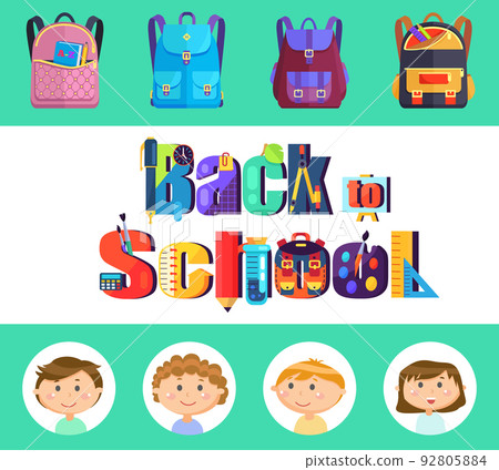 Back to School, Stationery and Backpacks, Pupils Back to School, Stationery and Backpacks, Pupils 92805884