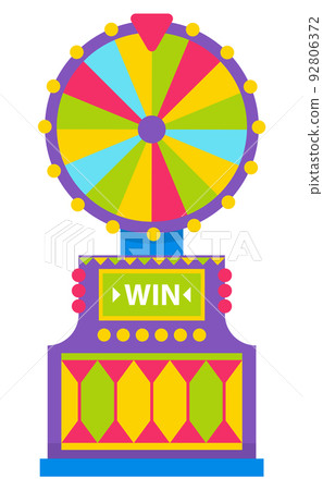 Fortune Wheel Spin to Win, Game Machine Spinning Fortune Wheel Spin to Win, Game Machine Spinning 92806372