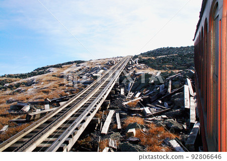 Mount Washington, New Hampshire Cog Train railroad and spurs Mount Washington, New Hampshire Cog Train railroad and spurs 92806646