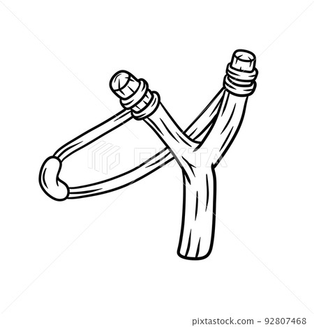 Slingshot. Wooden catapult. 92807468