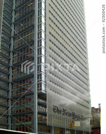 美國曼哈頓紐約時報總部大樓外觀 美國曼哈頓紐約時報總部大樓外觀 92808426