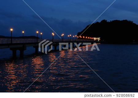 Night view of Takeshima, Gamagori Night view of Takeshima, Gamagori 92808692
