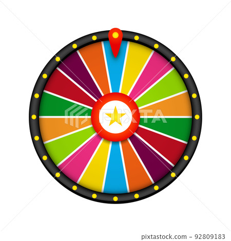 Fortune Wheel isolated on white background 92809183