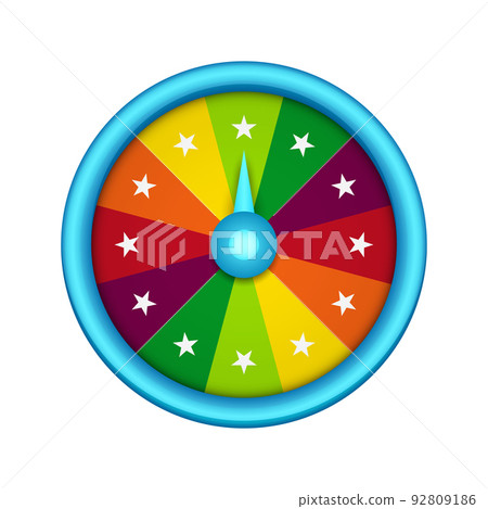 Fortune Wheel isolated on white background 92809186