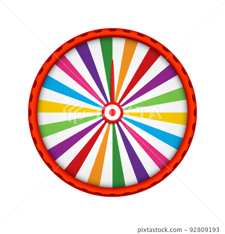 Fortune Wheel isolated on white background 92809193