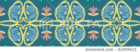 Spanish pattern. Seamless talavera ceramic. Vintage italian background. Spanish pattern. Seamless talavera ceramic. Vintage italian background. 92809425