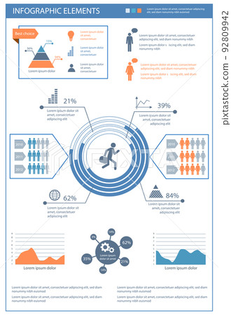 detailed infographic elements set with graphics and charts detailed infographic elements set with graphics and charts 92809942