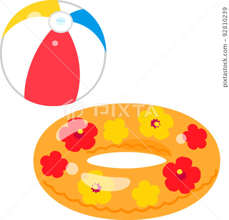 浮球和沙灘球 92810239