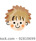男孩鬆散的臉圖標03（watercolor_single item 03 92810699