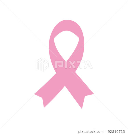 簡單的粉紅絲帶運動符號標記 簡單的粉紅絲帶運動符號標記 92810713