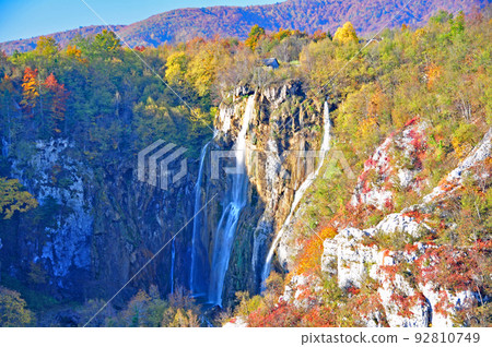 Croatia, World Natural Heritage, Plitvice Lakes National Park Falls Falls Croatia, World Natural Heritage, Plitvice Lakes National Park Falls Falls 92810749