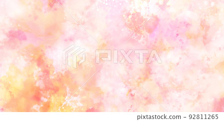 夢想可愛棉花糖般的水彩背景 92811265