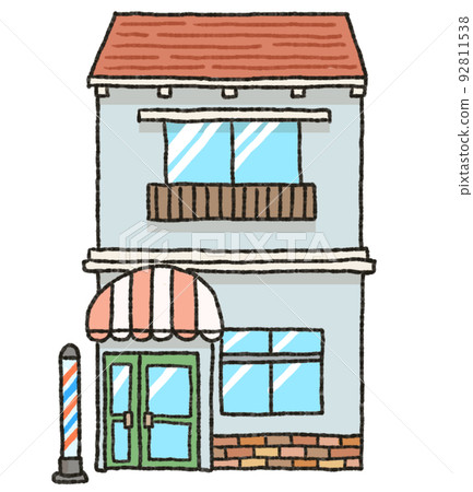 Building illustration single color Building illustration single color 92811538