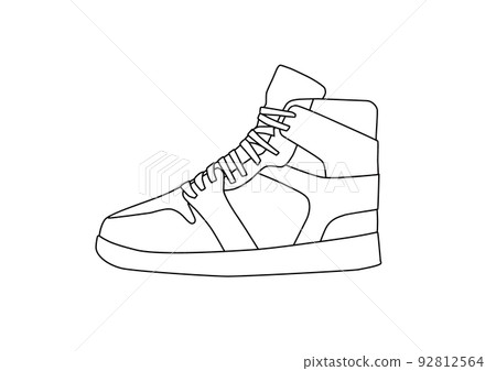 Sneaker illustration 92812564