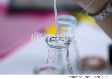 Scientist working Titration technique in the laboratory. 92814040