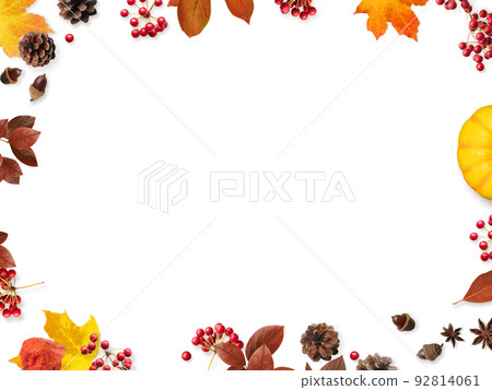 Material with the image of autumn 92814061