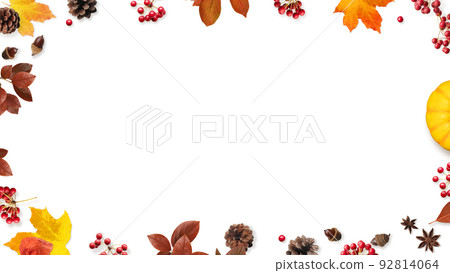 Material with the image of autumn 92814064