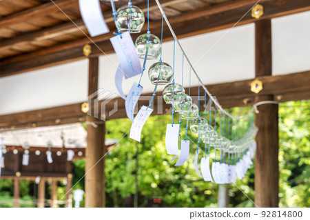夏季上賀茂神社(Kamowakeikazuchi Shrine)後颱風鈴 京都府京都市 夏季上賀茂神社(Kamowakeikazuchi Shrine)後颱風鈴 京都府京都市 92814800