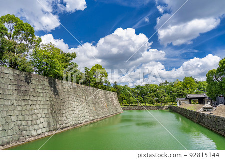 京都市中京區夏季二條城護城河 92815144