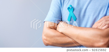 November light blue ribbon, Stock image