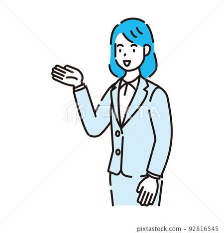 Line art person 92816545