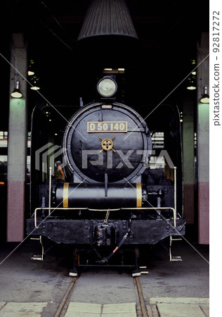 2004 D50140 steam locomotive standing in the locomotive shed 2004 D50140 steam locomotive standing in the locomotive shed 92817272