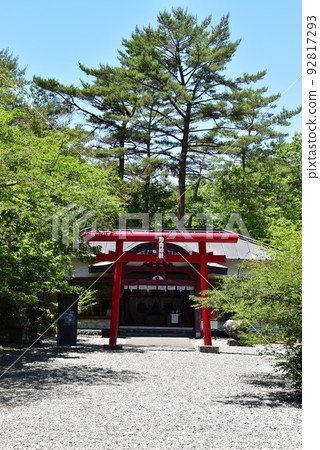 Funatsu Tainai Shrine at the Kawaguchiko Field Center in Fujikawaguchiko Town 92817293