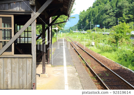 若狹鐵道（安倍站）[鳥取縣矢津郡矢津町] 92819614