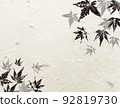 Maple Japanese style background material 92819730