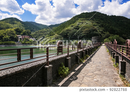Scenery of Kawachi Reservoir and dam Yahata Higashi Ward, Kitakyushu City 92822788