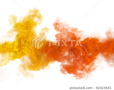 Yellow and red fantasy smoke and fog texture Yellow and red fantasy smoke and fog texture 92823681