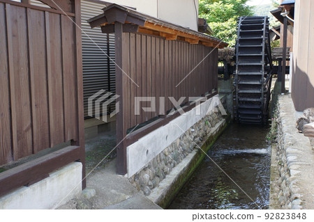 water mill in town water mill in town 92823848