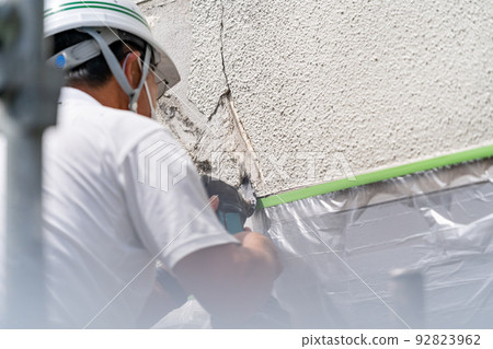 建造場所,外牆修理工作,多工具 建造場所,外牆修理工作,多工具 92823962