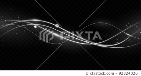 Elegant abstract white light effect design...-插圖素材 [92824020] - PIXTA圖庫
