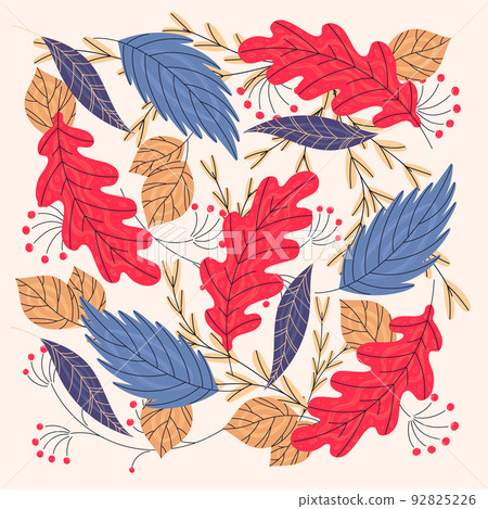 Composition of different autumn leaves Composition of different autumn leaves 92825226