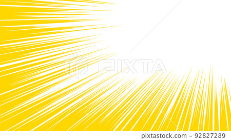 Vector illustration of a yellow concentrated line Vector illustration of a yellow concentrated line 92827289
