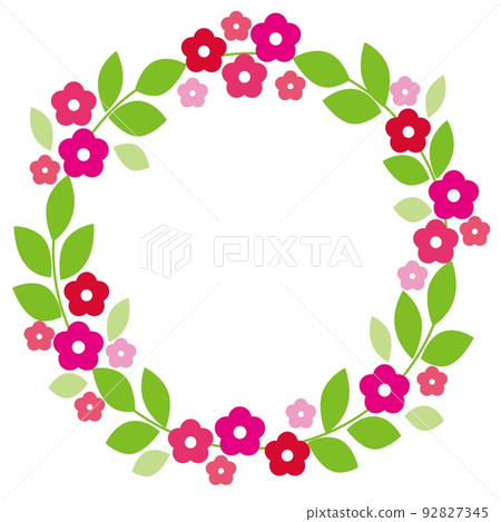 Flower pattern frame white space 92827345