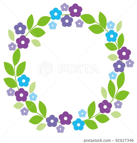 Flower pattern frame white space Flower pattern frame white space 92827346