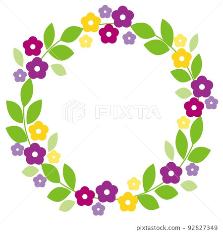Flower pattern frame white space Flower pattern frame white space 92827349