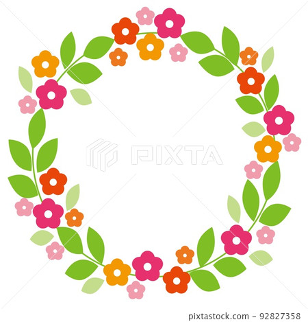 Flower pattern frame white space Flower pattern frame white space 92827358