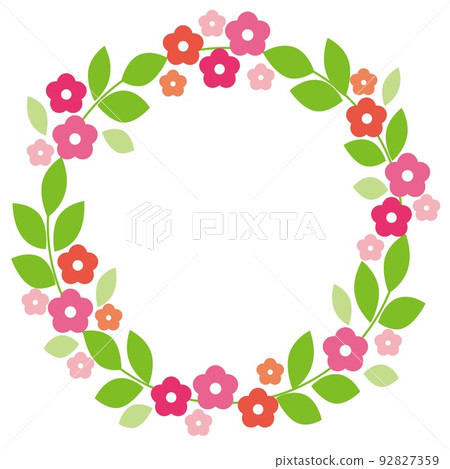 Flower pattern frame white space 92827359